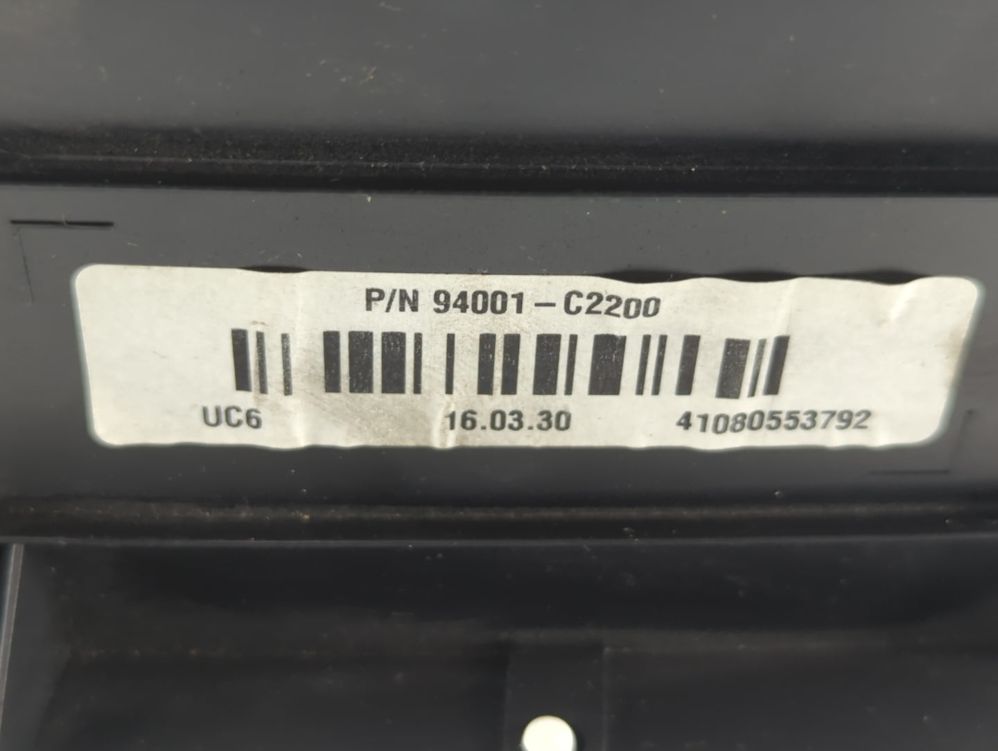 2016-2017 Hyundai Sonata Instrument Cluster Speedometer Gauges P/N:94001-C2200 Fits Fits 2016 2017 OEM Used Auto Parts - Oem