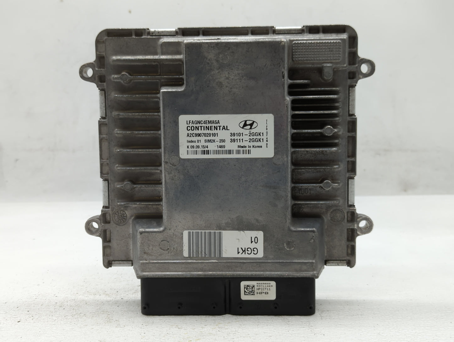 2015-2017 Hyundai Sonata PCM Engine Control Computer ECU ECM PCU OEM P/N:39101-2GGK1 Fits Fits 2015 2016 2017 OEM Used Auto 