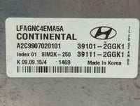 2015-2017 Hyundai Sonata PCM Engine Control Computer ECU ECM PCU OEM P/N:39101-2GGK1 Fits Fits 2015 2016 2017 OEM Used Auto 
