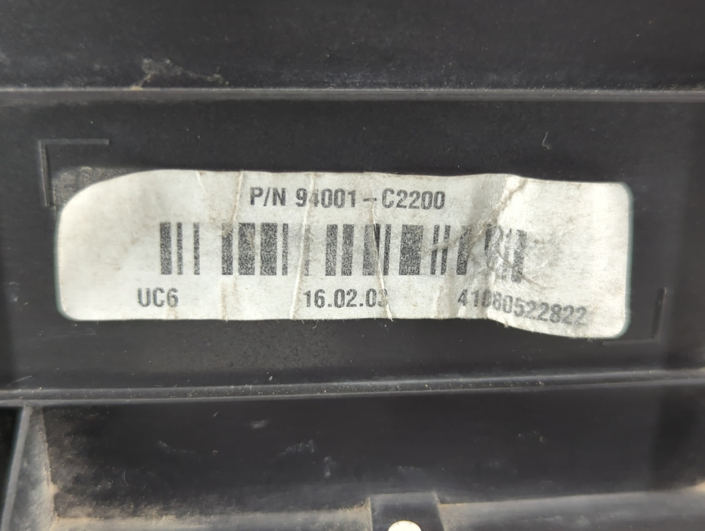 2016-2017 Hyundai Sonata Instrument Cluster Speedometer Gauges P/N:94001-C2200 Fits Fits 2016 2017 OEM Used Auto Parts - Oem