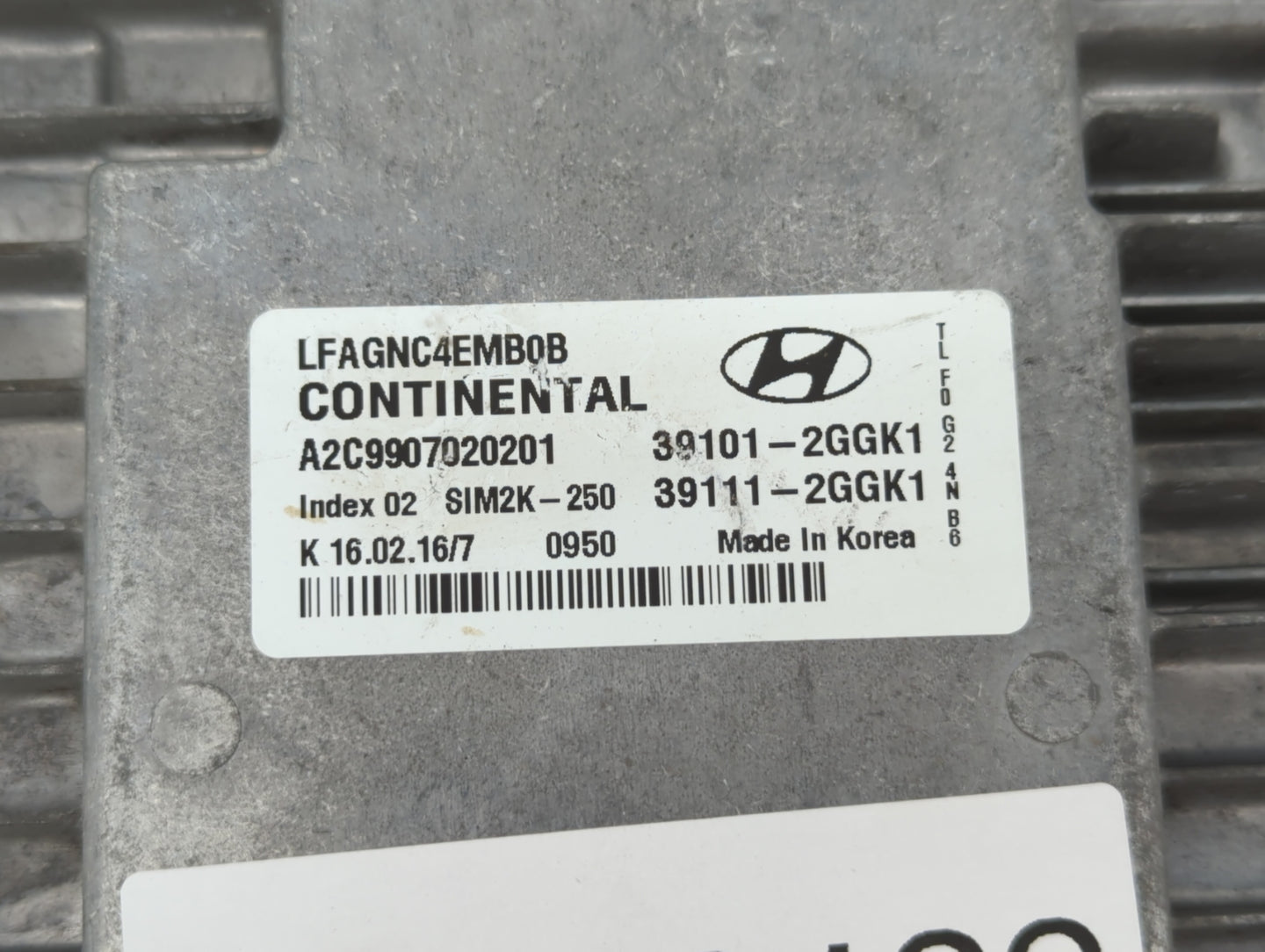 2015-2017 Hyundai Sonata PCM Engine Control Computer ECU ECM PCU OEM P/N:39111-2GGK1 39101-2GGK1 Fits Fits 2015 2016 2017 OE
