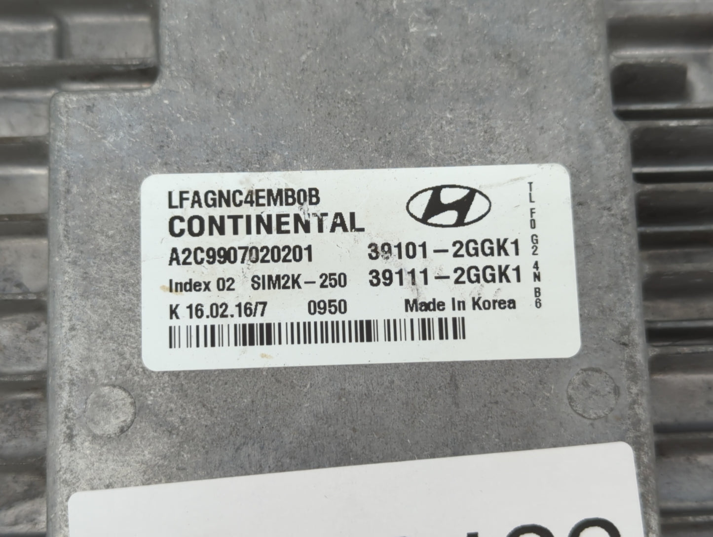 2015-2017 Hyundai Sonata PCM Engine Control Computer ECU ECM PCU OEM P/N:39111-2GGK1 39101-2GGK1 Fits Fits 2015 2016 2017 OE