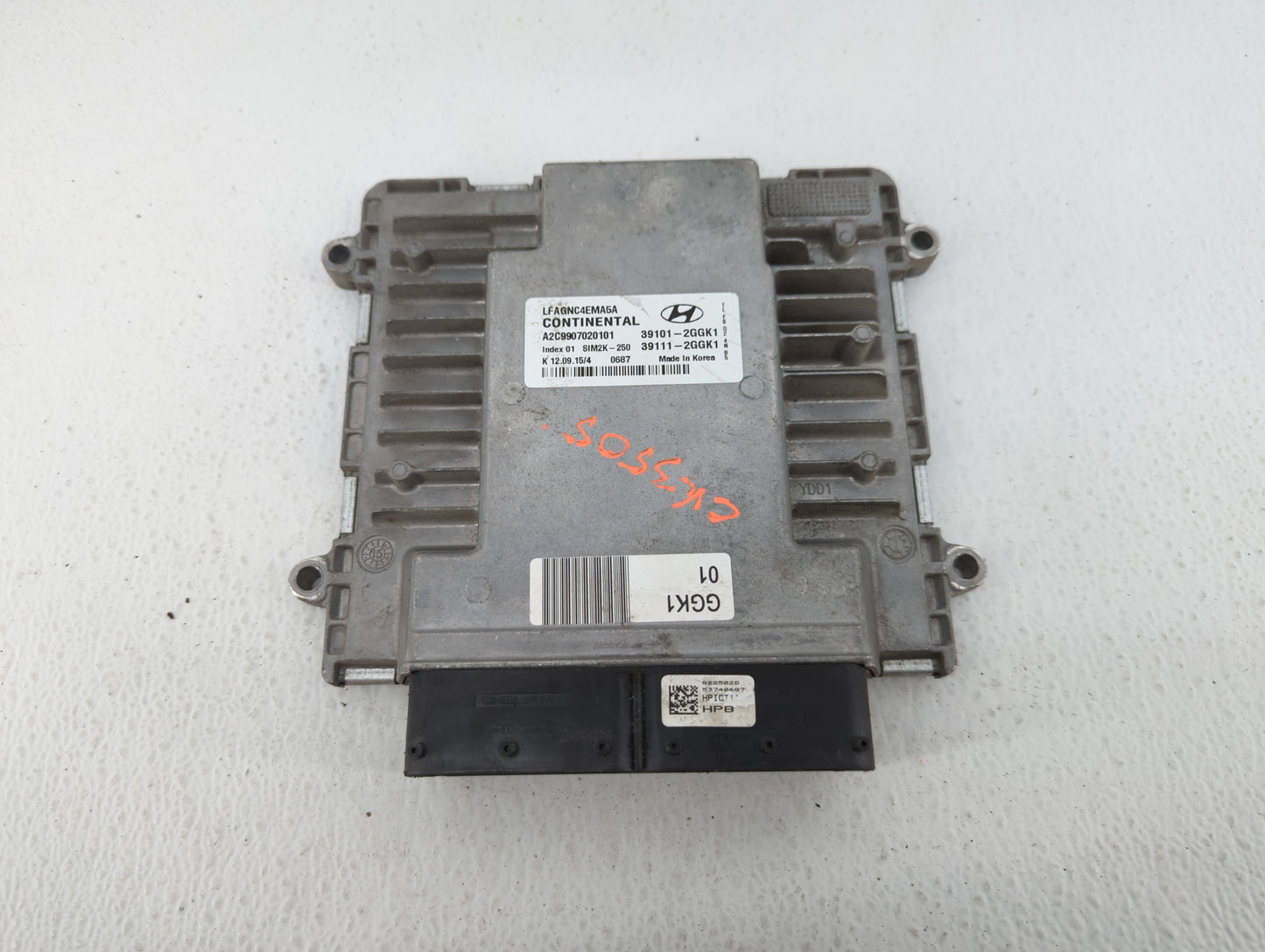 2015-2017 Hyundai Sonata PCM Engine Control Computer ECU ECM PCU OEM P/N:39101-2GGK1 Fits Fits 2015 2016 2017 OEM Used Auto 