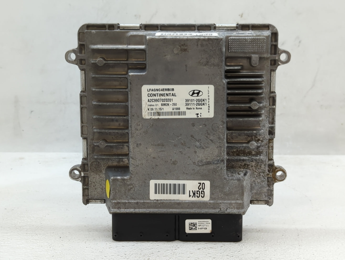 2015-2017 Hyundai Sonata PCM Engine Control Computer ECU ECM PCU OEM P/N:39101-2GGK1 Fits Fits 2015 2016 2017 OEM Used Auto 