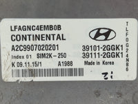 2015-2017 Hyundai Sonata PCM Engine Control Computer ECU ECM PCU OEM P/N:39101-2GGK1 Fits Fits 2015 2016 2017 OEM Used Auto 