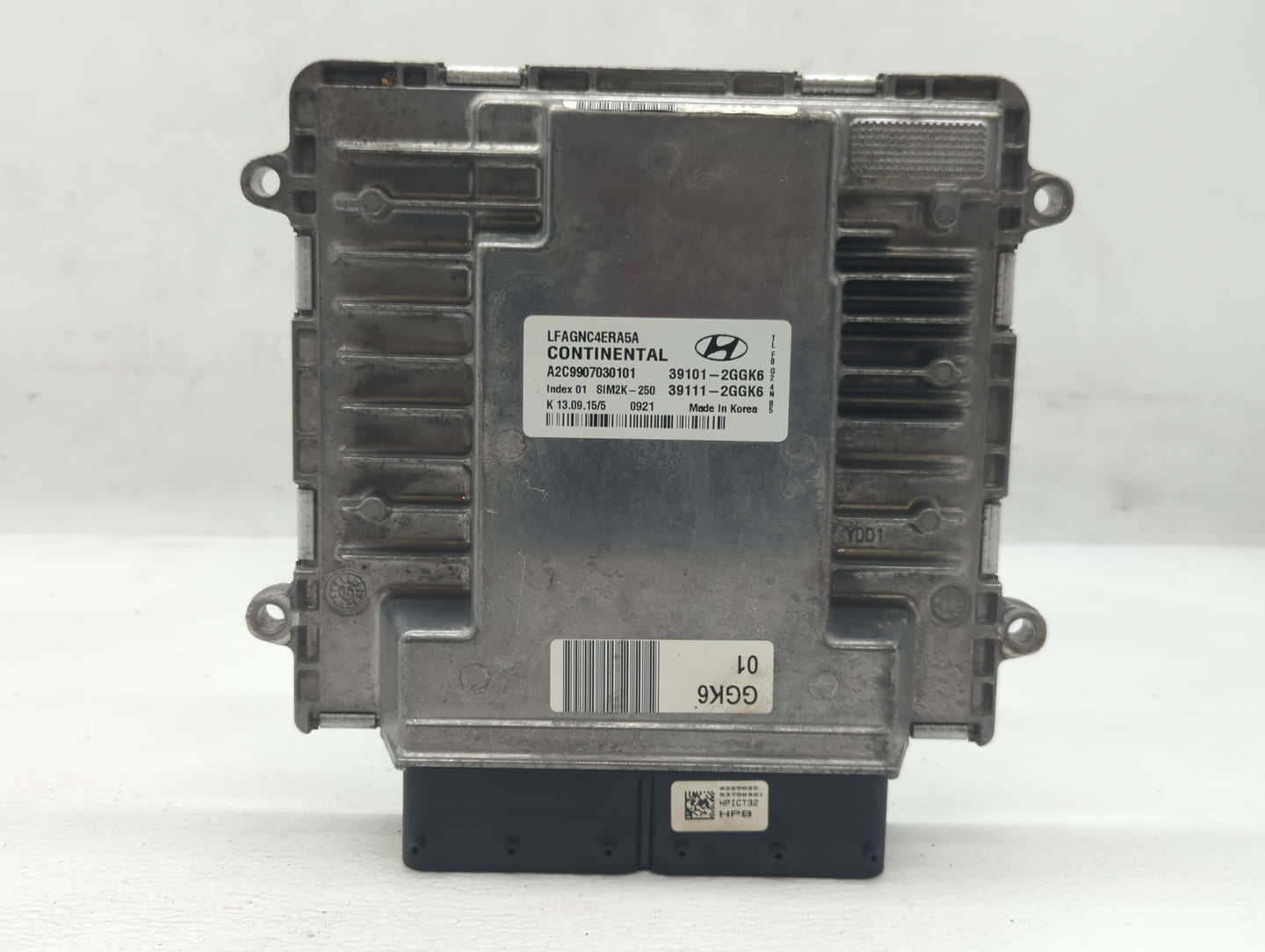 2015-2017 Hyundai Sonata PCM Engine Control Computer ECU ECM PCU OEM P/N:39101-2GGK6 Fits Fits 2015 2016 2017 OEM Used Auto 