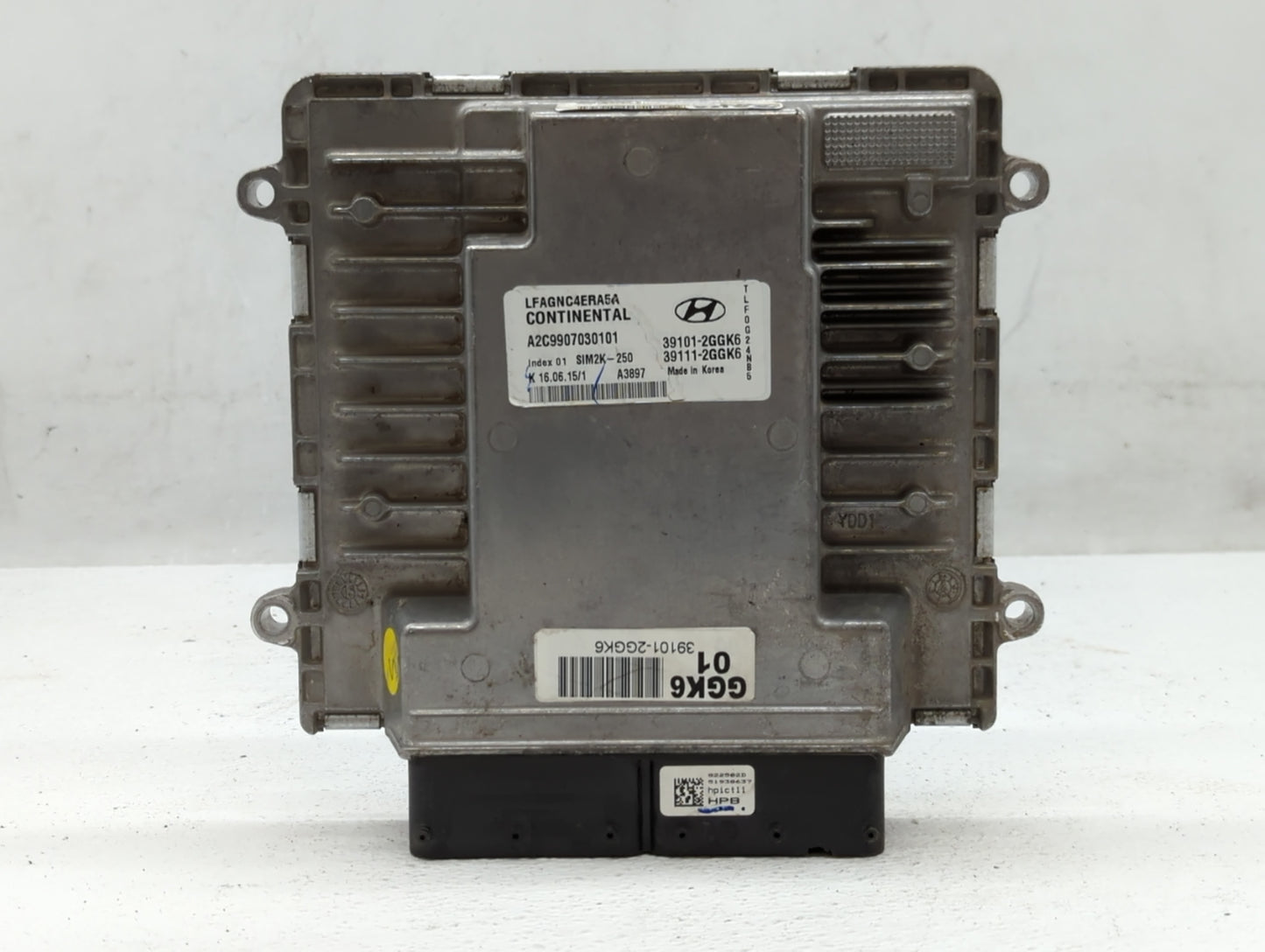 2015-2017 Hyundai Sonata PCM Engine Control Computer ECU ECM PCU OEM P/N:39101-2GGK6 Fits Fits 2015 2016 2017 OEM Used Auto 