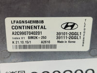 2015-2017 Hyundai Sonata PCM Engine Control Computer ECU ECM PCU OEM P/N:39101-2GGL1 Fits Fits 2015 2016 2017 OEM Used Auto 