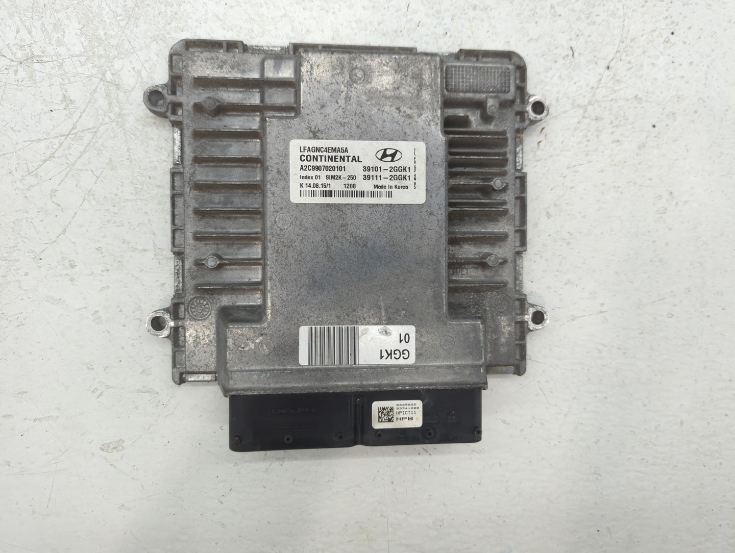 2015-2017 Hyundai Sonata PCM Engine Control Computer ECU ECM PCU OEM P/N:39111-2GGK1 39101-2GGK1 Fits Fits 2015 2016 2017 OE