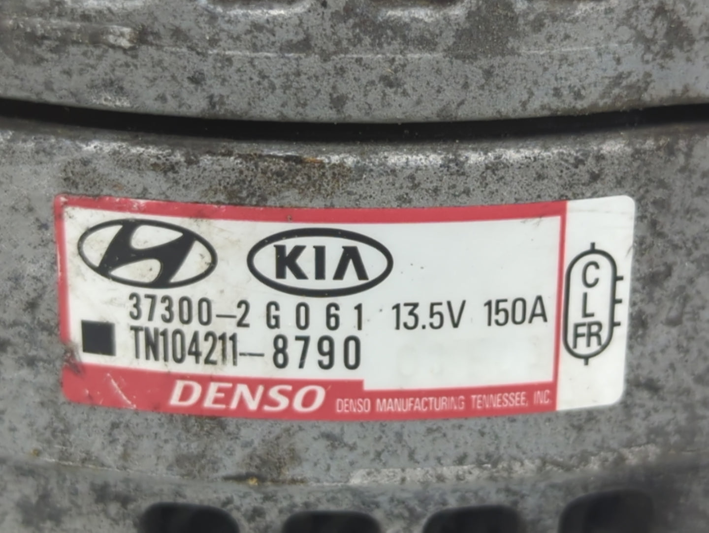 2015-2019 Hyundai Sonata Alternator Replacement Generator Charging Assembly Engine OEM P/N:37300-2G061 Fits OEM Used Auto Pa