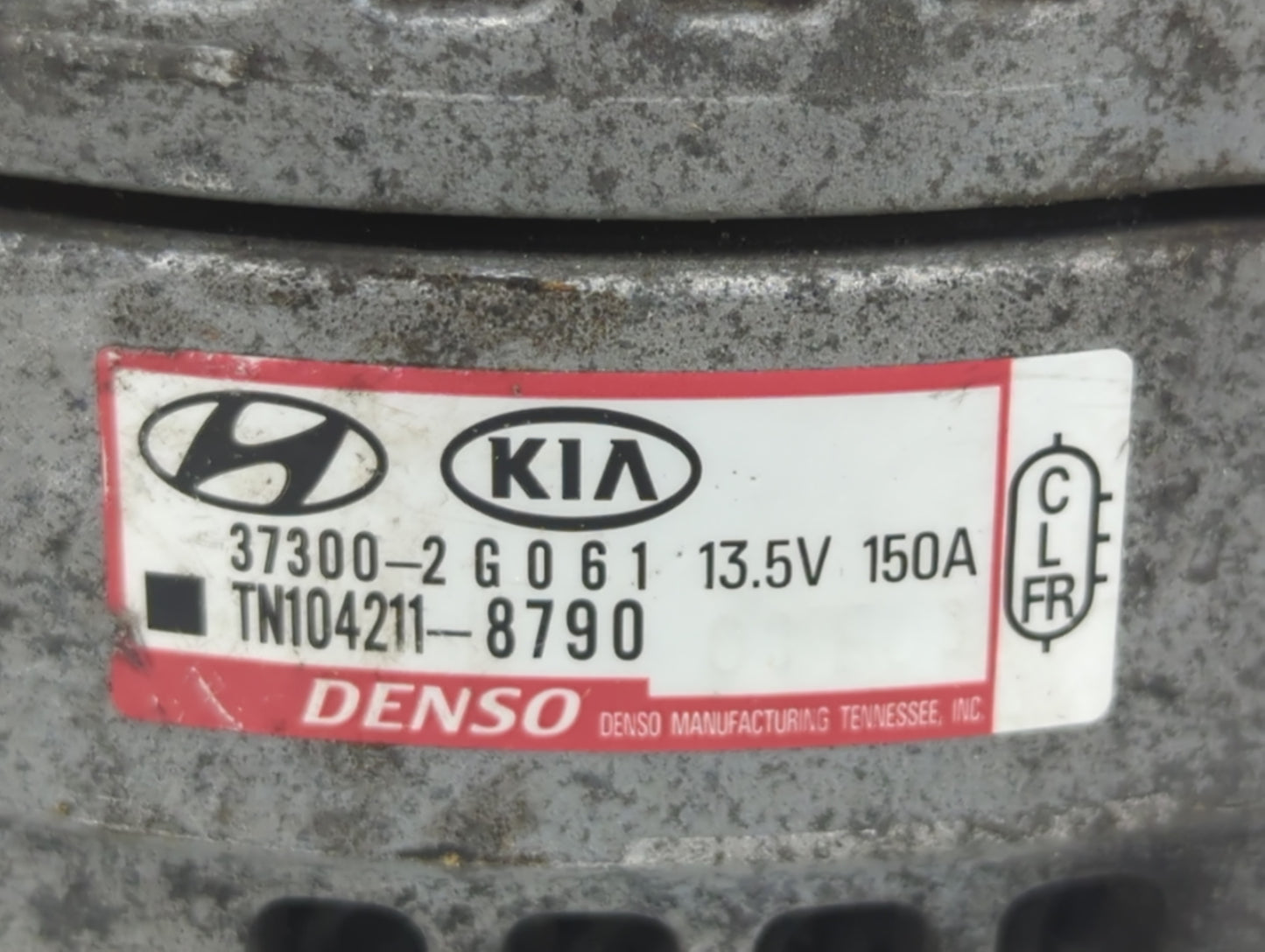 2015-2019 Hyundai Sonata Alternator Replacement Generator Charging Assembly Engine OEM P/N:37300-2G061 Fits OEM Used Auto Pa