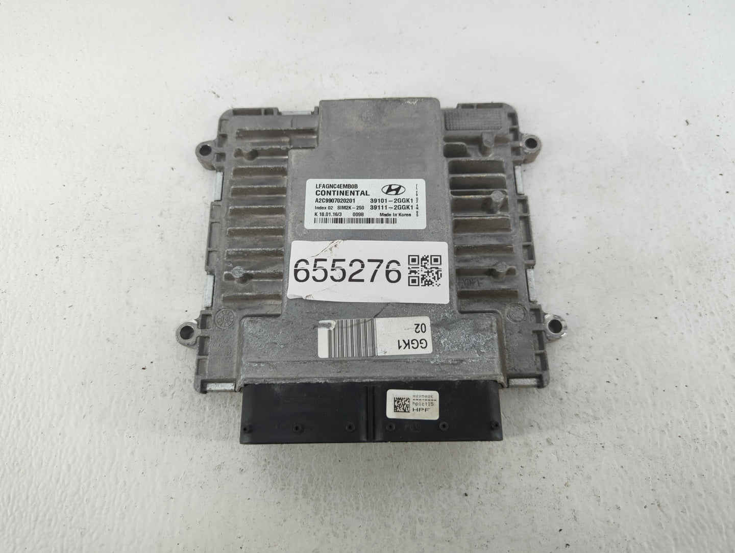 2015-2017 Hyundai Sonata PCM Engine Control Computer ECU ECM PCU OEM P/N:39111-2GGK1 39101-2GGK1 Fits Fits 2015 2016 2017 OE