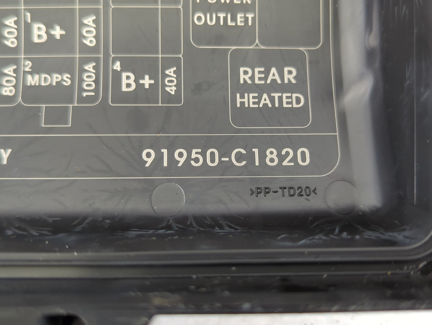 2016-2017 Hyundai Sonata Fusebox Fuse Box Panel Relay Module P/N:91950-C1820 Fits Fits 2016 2017 OEM Used Auto Parts - Oemus