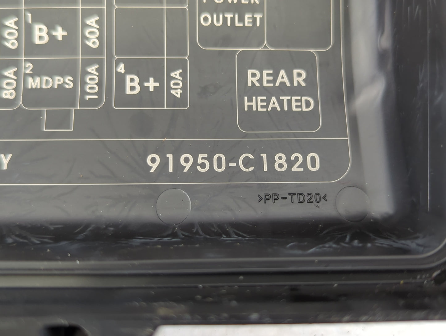 2016-2017 Hyundai Sonata Fusebox Fuse Box Panel Relay Module P/N:91950-C1820 Fits Fits 2016 2017 OEM Used Auto Parts - Oemus