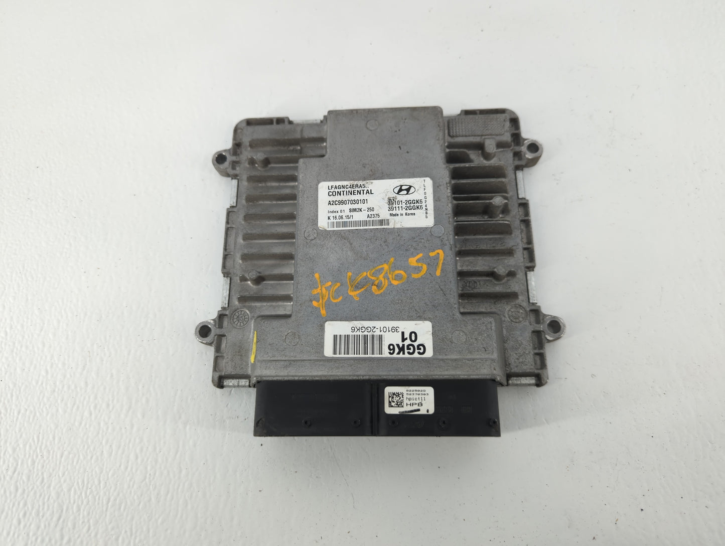 2015-2017 Hyundai Sonata PCM Engine Control Computer ECU ECM PCU OEM P/N:39111-2GGK6 39101-2GGK6 Fits Fits 2015 2016 2017 OE