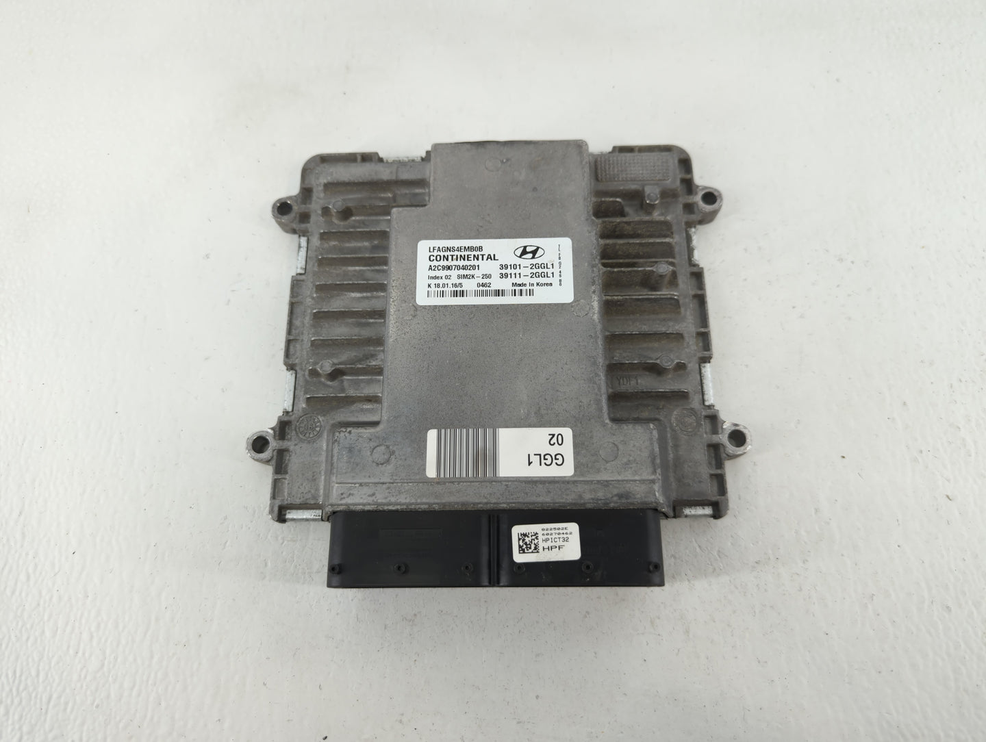 2015-2017 Hyundai Sonata PCM Engine Control Computer ECU ECM PCU OEM P/N:39101-2GGL1 Fits Fits 2015 2016 2017 OEM Used Auto 