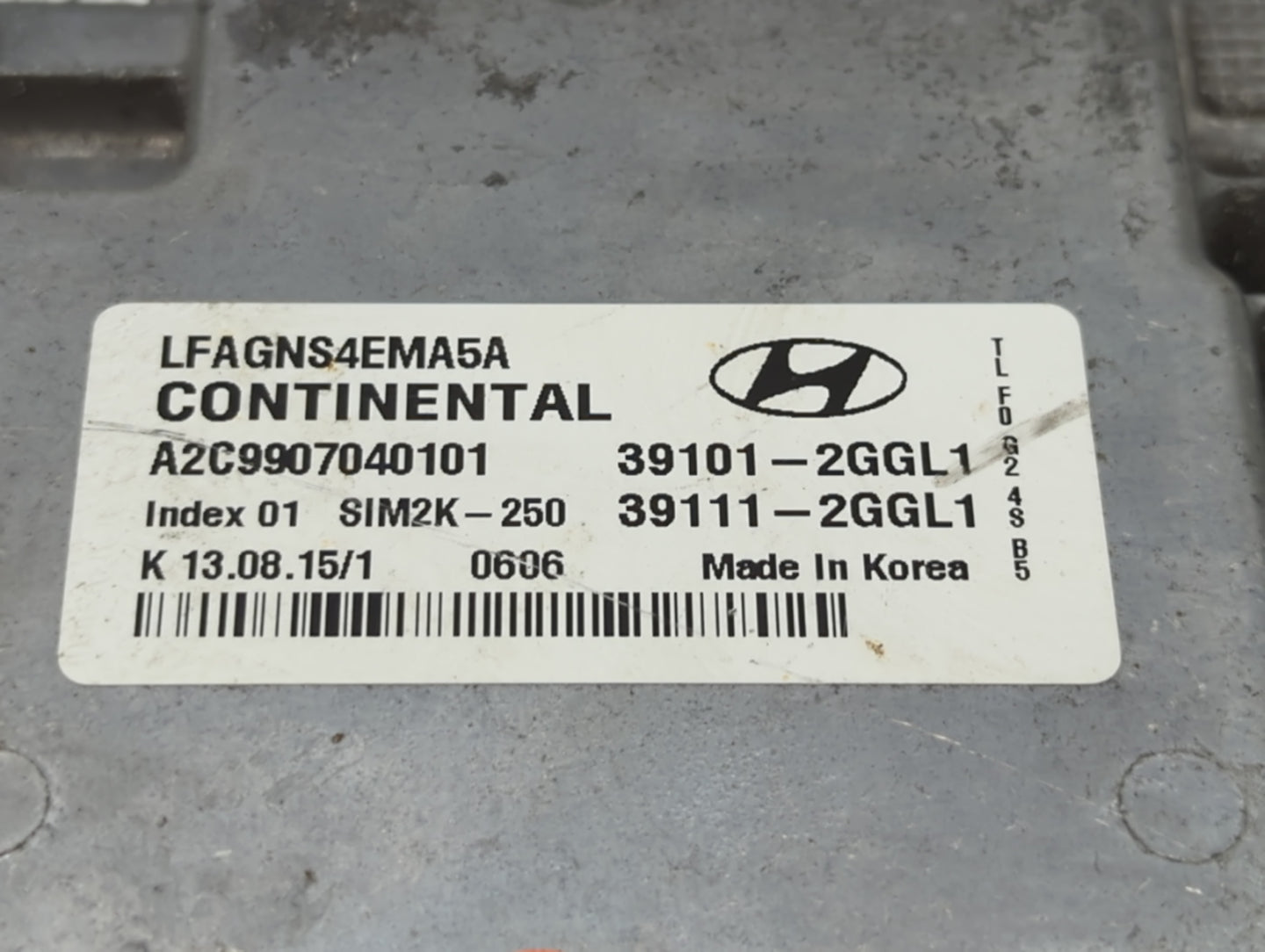 2015-2017 Hyundai Sonata PCM Engine Control Computer ECU ECM PCU OEM P/N:39111-2GGL1 39101-2GGL1 Fits Fits 2015 2016 2017 OE