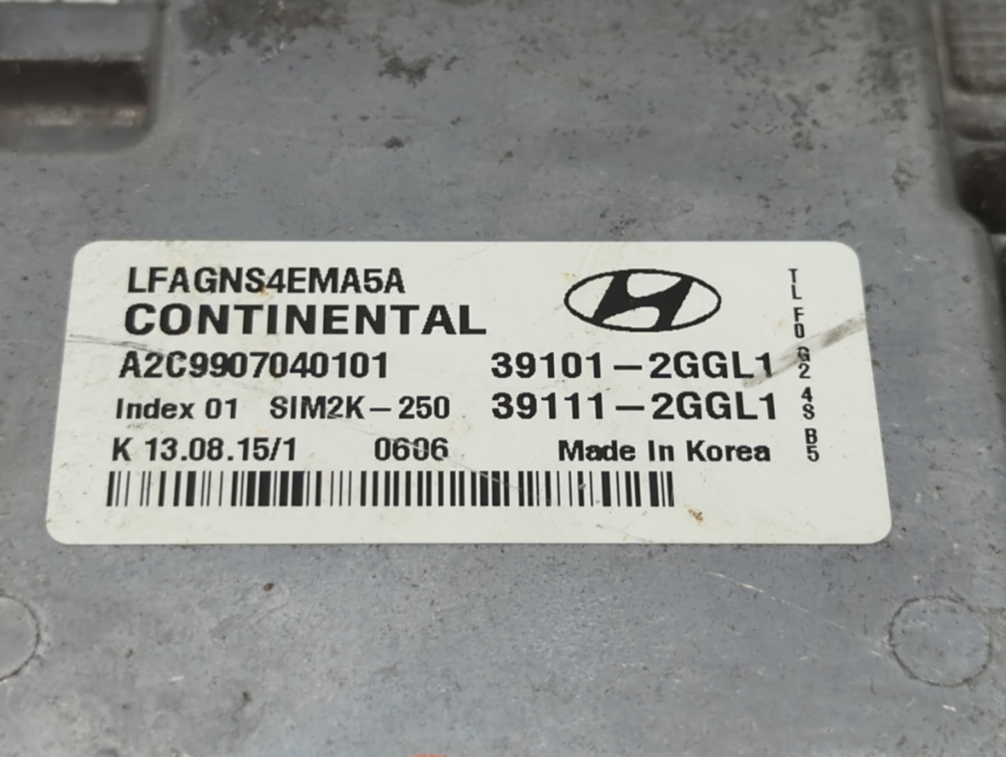 2015-2017 Hyundai Sonata PCM Engine Control Computer ECU ECM PCU OEM P/N:39111-2GGL1 39101-2GGL1 Fits Fits 2015 2016 2017 OE