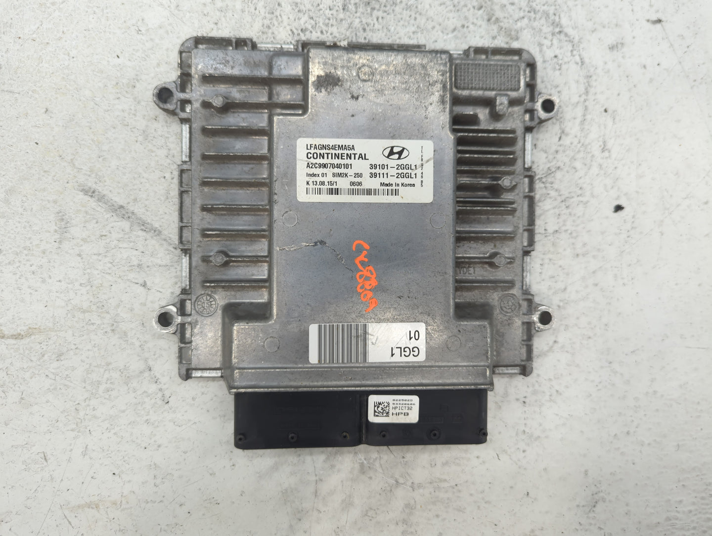 2015-2017 Hyundai Sonata PCM Engine Control Computer ECU ECM PCU OEM P/N:39111-2GGL1 39101-2GGL1 Fits Fits 2015 2016 2017 OE