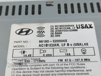 2015-2017 Hyundai Sonata Radio AM FM Cd Player Receiver Replacement P/N:96180-C200004X Fits Fits 2015 2016 2017 OEM Used Aut