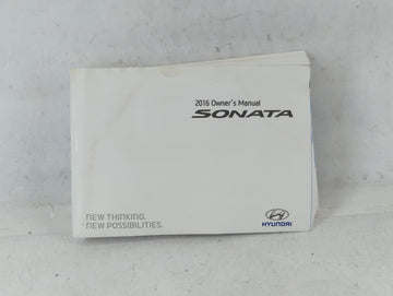 2016 Hyundai Sonata Owners Manual Book Guide P/N:GC10-EU59A OEM Used Auto Parts - Oemusedautoparts1.com