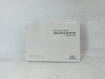 2016 Hyundai Sonata Owners Manual Book Guide P/N:GE60-EU580 OEM Used Auto Parts