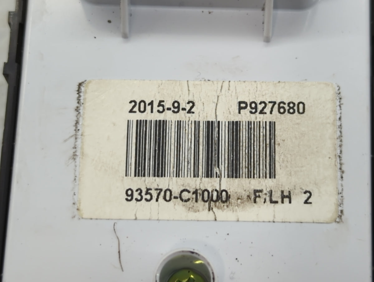 2015-2019 Hyundai Sonata Master Power Window Switch Replacement Driver Side Left P/N:93570-C1000 P927680 Fits OEM Used Auto 