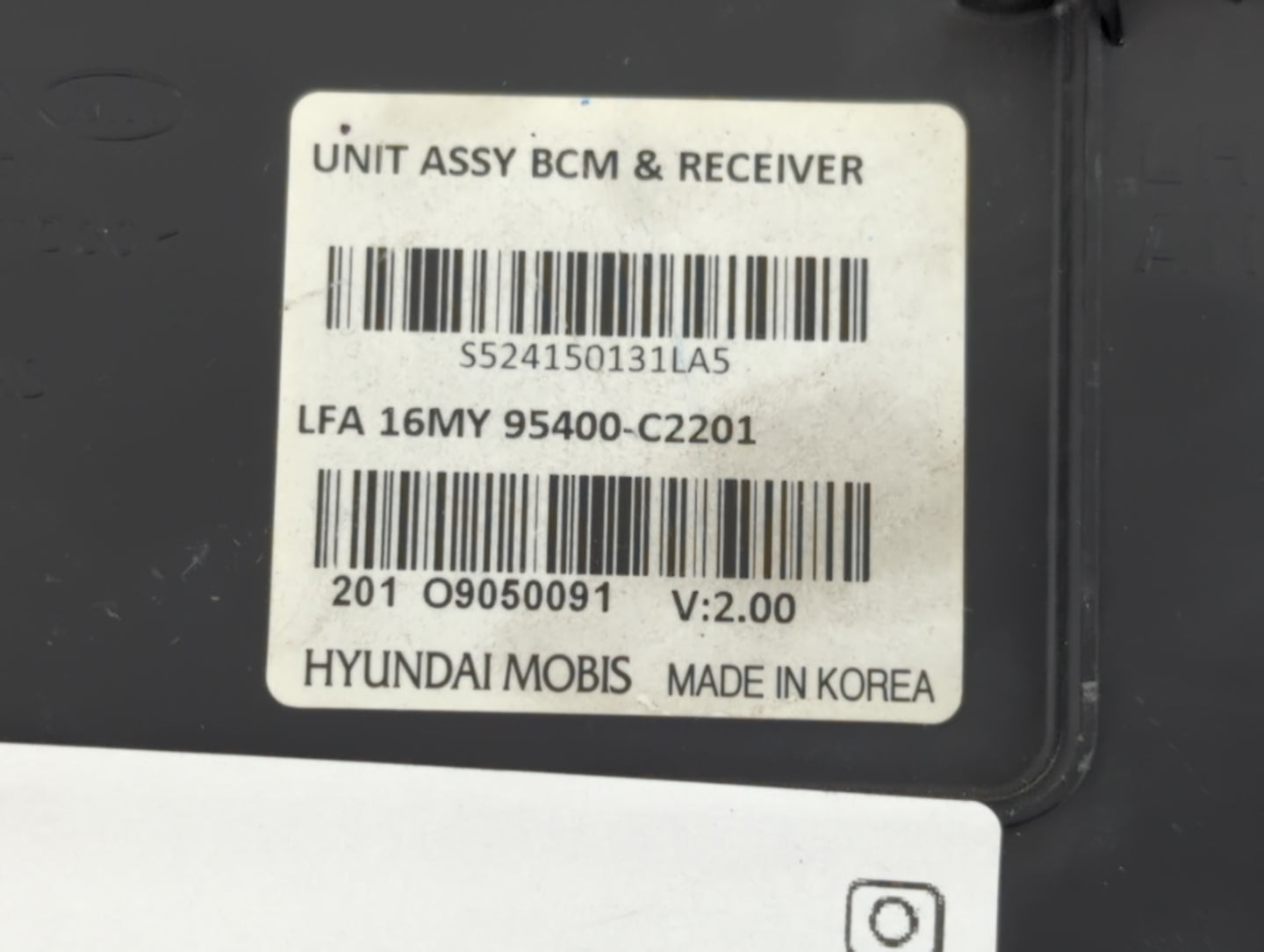 2015-2017 Hyundai Sonata Body Control Module Bcm Inner Cabin Fuse Box - Oemusedautoparts1.com