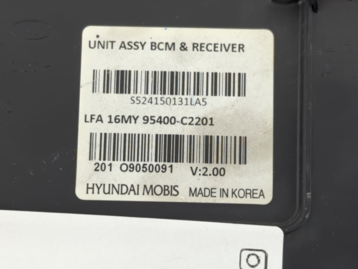 2015-2017 Hyundai Sonata Body Control Module Bcm Inner Cabin Fuse Box - Oemusedautoparts1.com