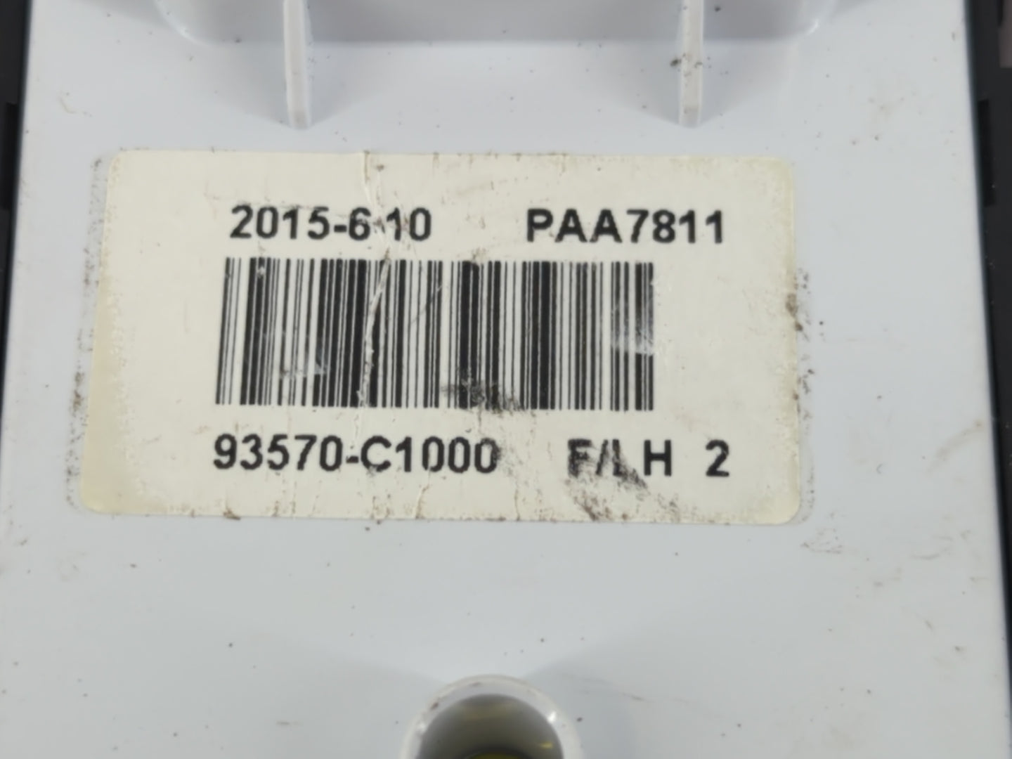 2015-2019 Hyundai Sonata Master Power Window Switch Replacement Driver Side Left P/N:93570-C1000 Fits OEM Used Auto Parts - 