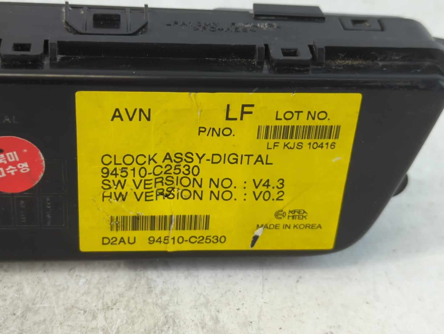2015-2017 Hyundai Sonata Climate Control Module Temperature AC/Heater Replacement P/N:94510-C2530 Fits Fits 2015 2016 2017 O