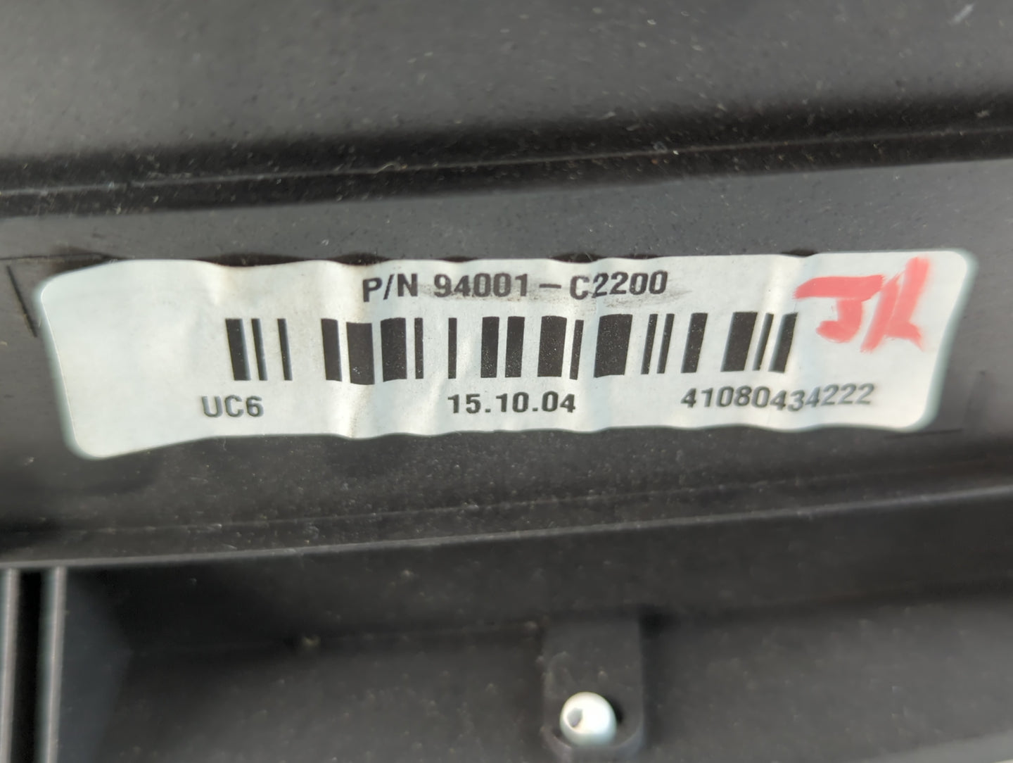 2016-2017 Hyundai Sonata Instrument Cluster Speedometer Gauges P/N:94001-C2201 Fits Fits 2016 2017 OEM Used Auto Parts - Oem