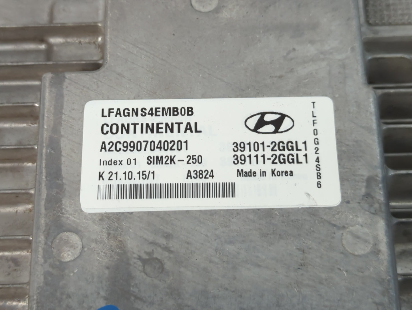 2015-2017 Hyundai Sonata PCM Engine Control Computer ECU ECM PCU OEM P/N:39111-2GGL1 39101-2GGL1 Fits Fits 2015 2016 2017 OE