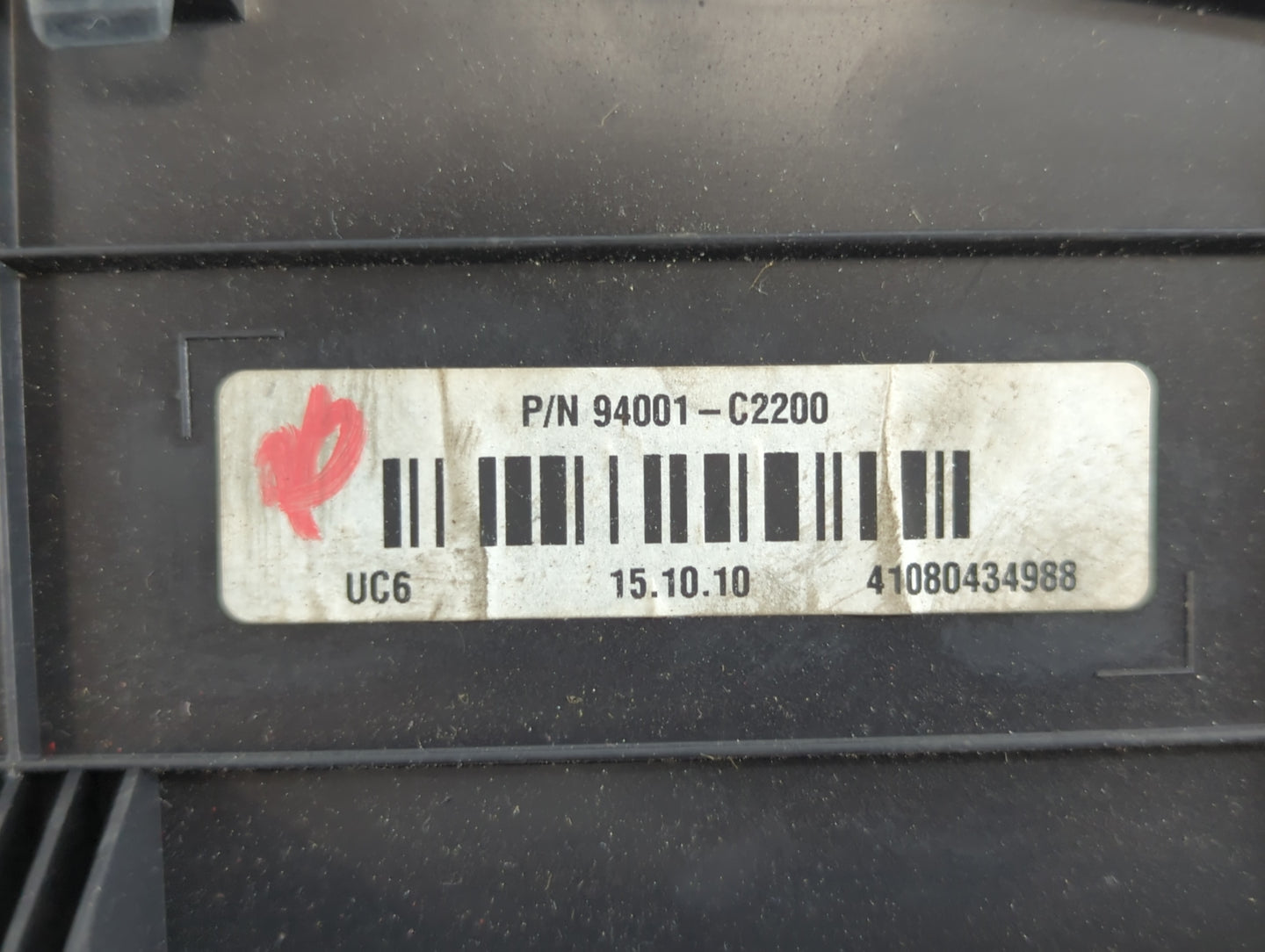 2016-2017 Hyundai Sonata Instrument Cluster Speedometer Gauges P/N:94001-C2200 Fits Fits 2016 2017 OEM Used Auto Parts - Oem