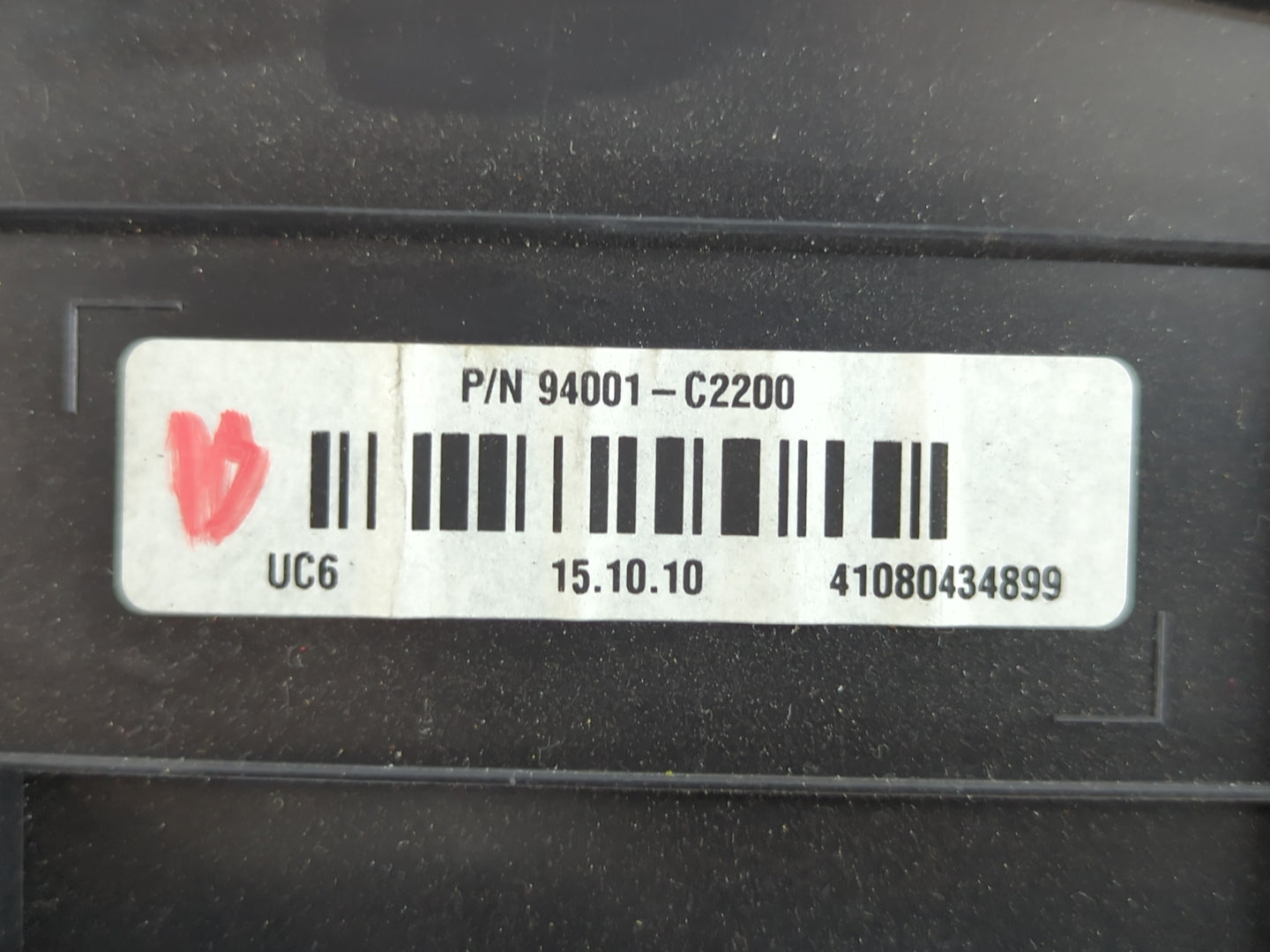 2016-2017 Hyundai Sonata Instrument Cluster Speedometer Gauges P/N:94001-C2200 Fits Fits 2016 2017 OEM Used Auto Parts - Oem