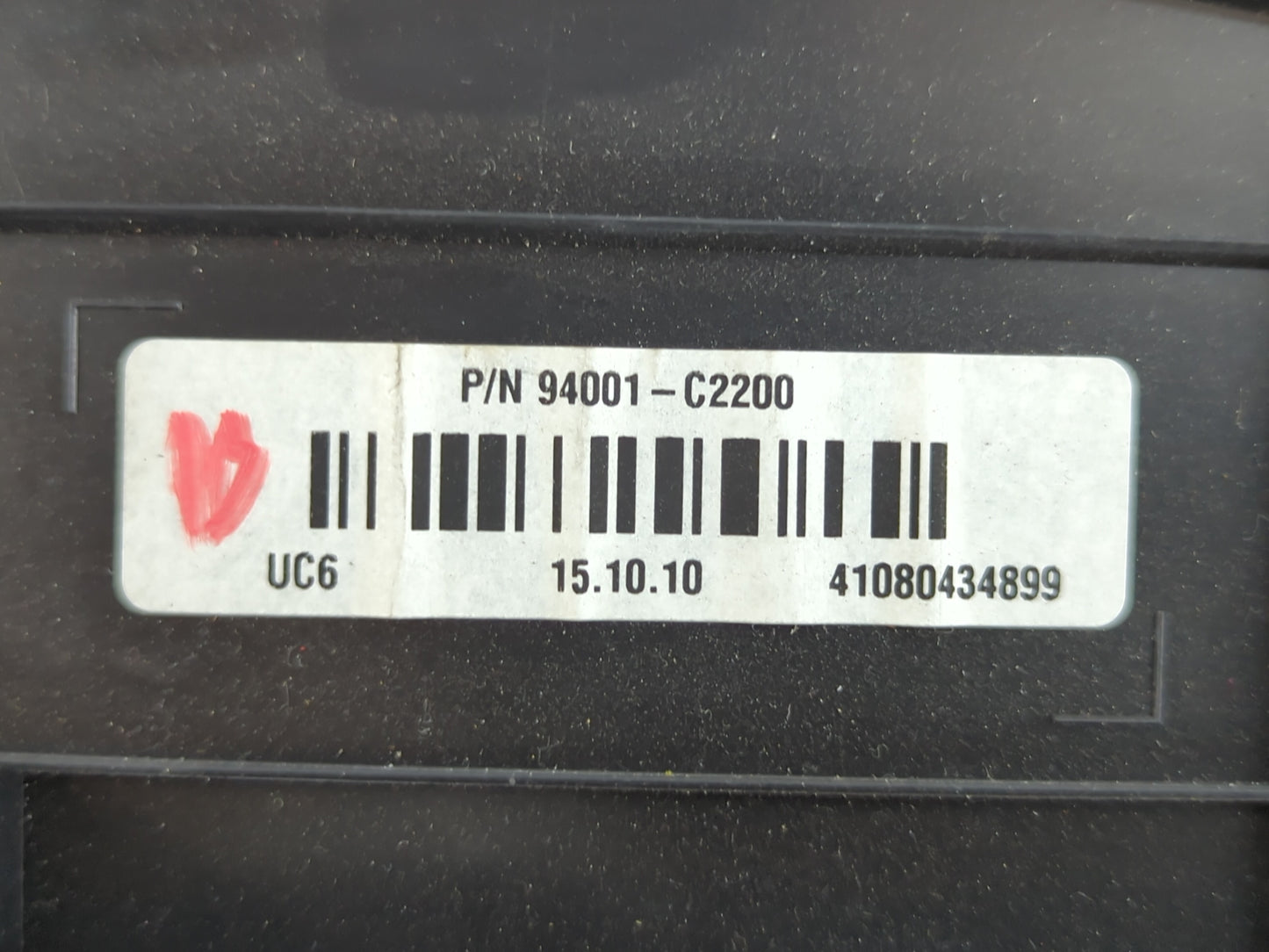 2016-2017 Hyundai Sonata Instrument Cluster Speedometer Gauges P/N:94001-C2200 Fits Fits 2016 2017 OEM Used Auto Parts - Oem