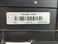 2016-2017 Hyundai Sonata Instrument Cluster Speedometer Gauges P/N:94001-C2200 Fits Fits 2016 2017 OEM Used Auto Parts - Oem
