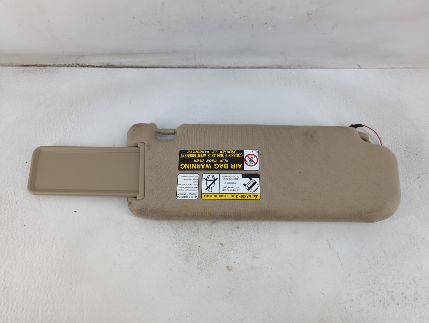 2006 Hyundai Sonata Sun Visor Shade Replacement Driver Left Mirror Fits OEM Used Auto Parts - Oemusedautoparts1.com