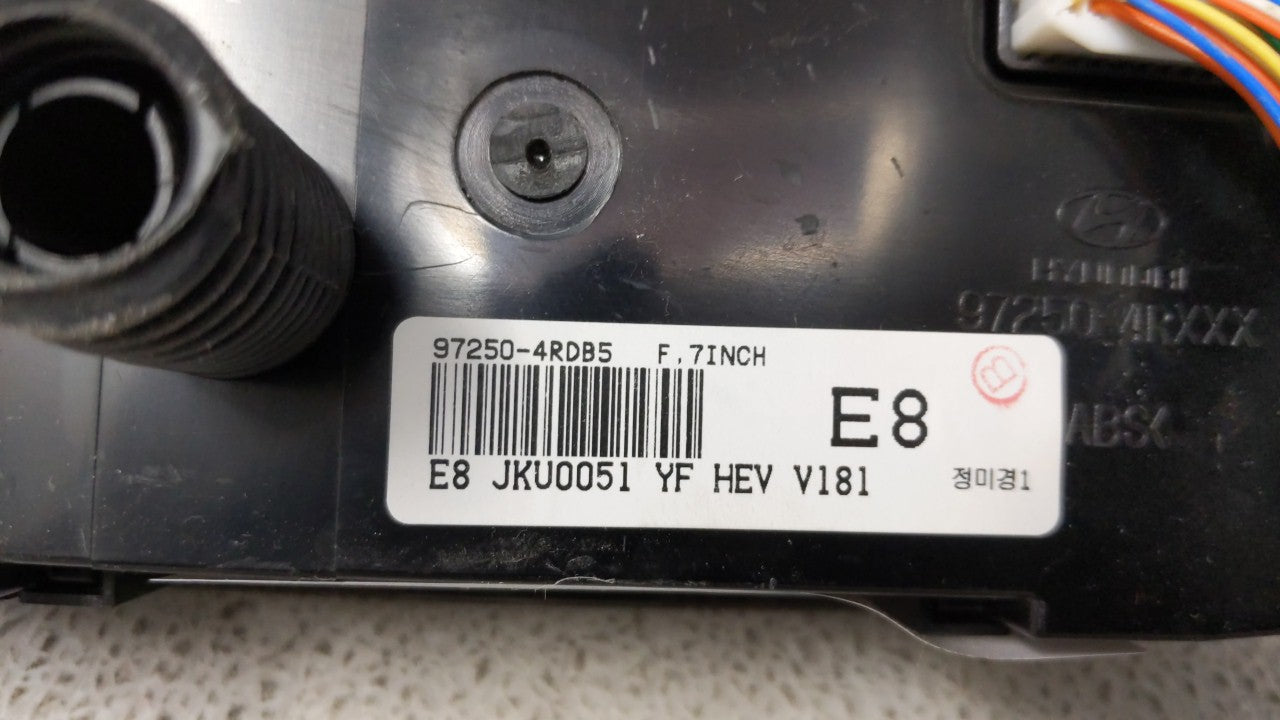 2015-2017 Hyundai Sonata Climate Control Module Temperature AC/Heater Replacement P/N:94510-C2530 94510-C1500 Fits OEM Used 