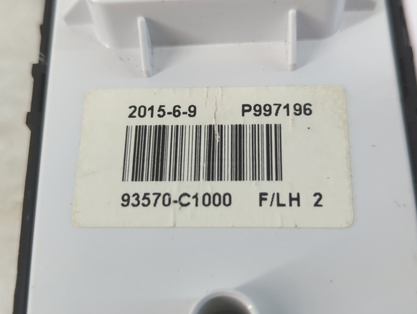 2015-2019 Hyundai Sonata Master Power Window Switch Replacement Driver Side Left P/N:93570-C1000 Fits OEM Used Auto Parts - 
