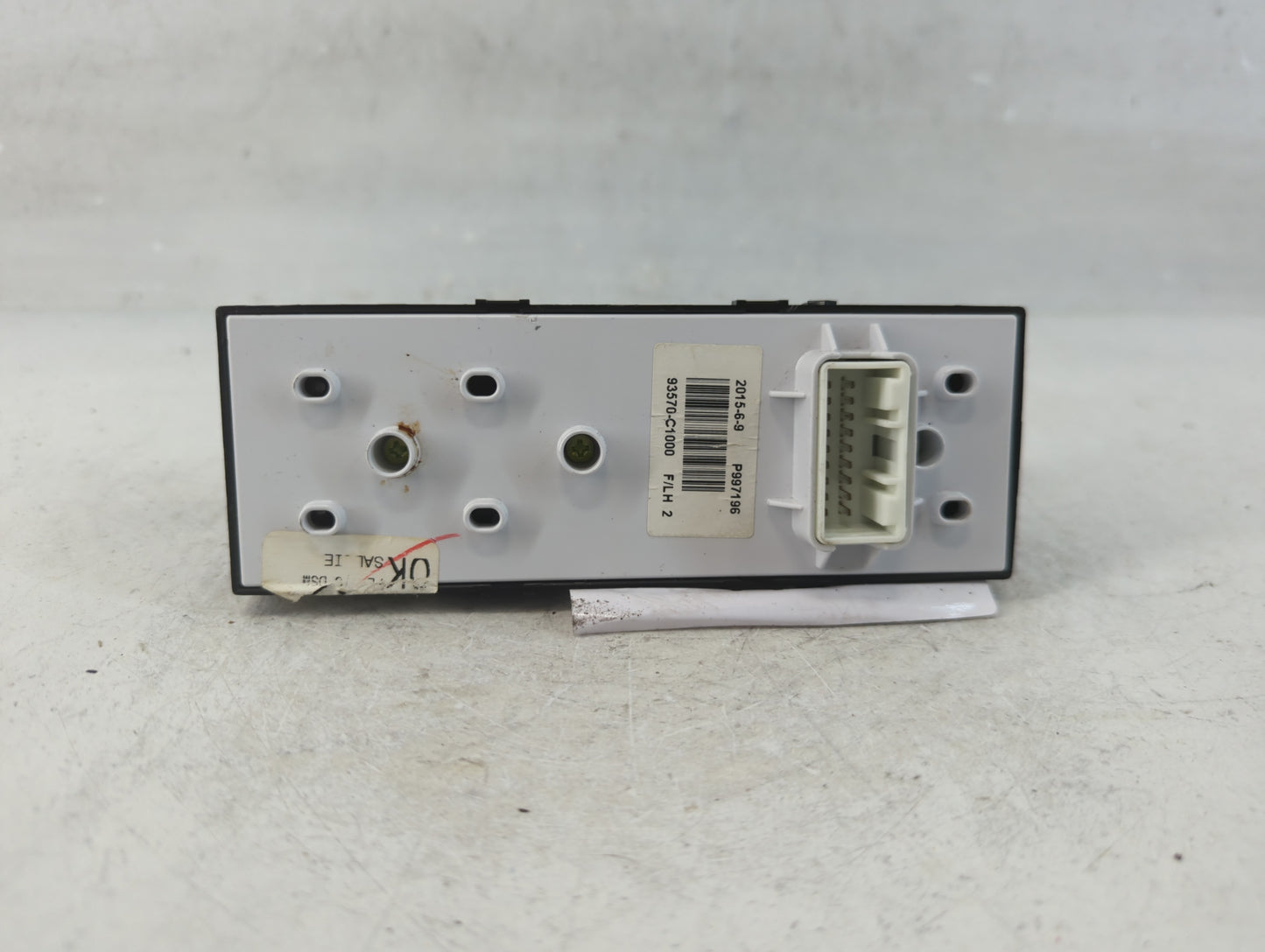 2015-2019 Hyundai Sonata Master Power Window Switch Replacement Driver Side Left P/N:93570-C1000 Fits OEM Used Auto Parts - 