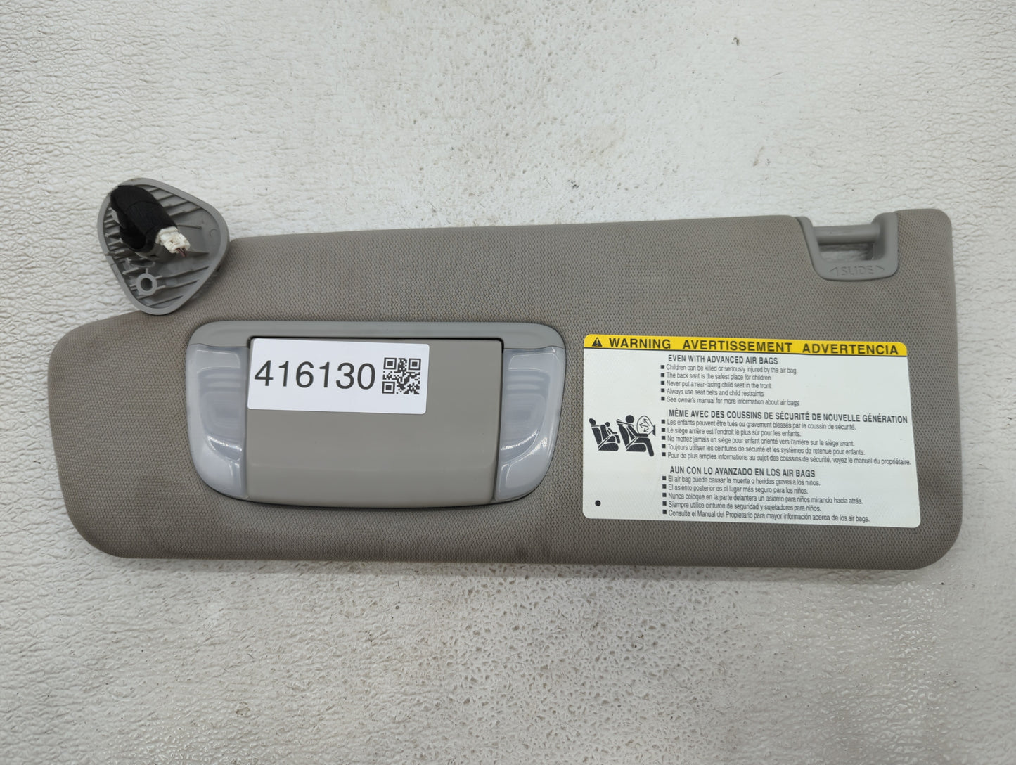2016 Hyundai Sonata Sun Visor Shade Replacement Driver Left Mirror Fits Fits 2017 2018 2019 OEM Used Auto Parts - Oemusedaut