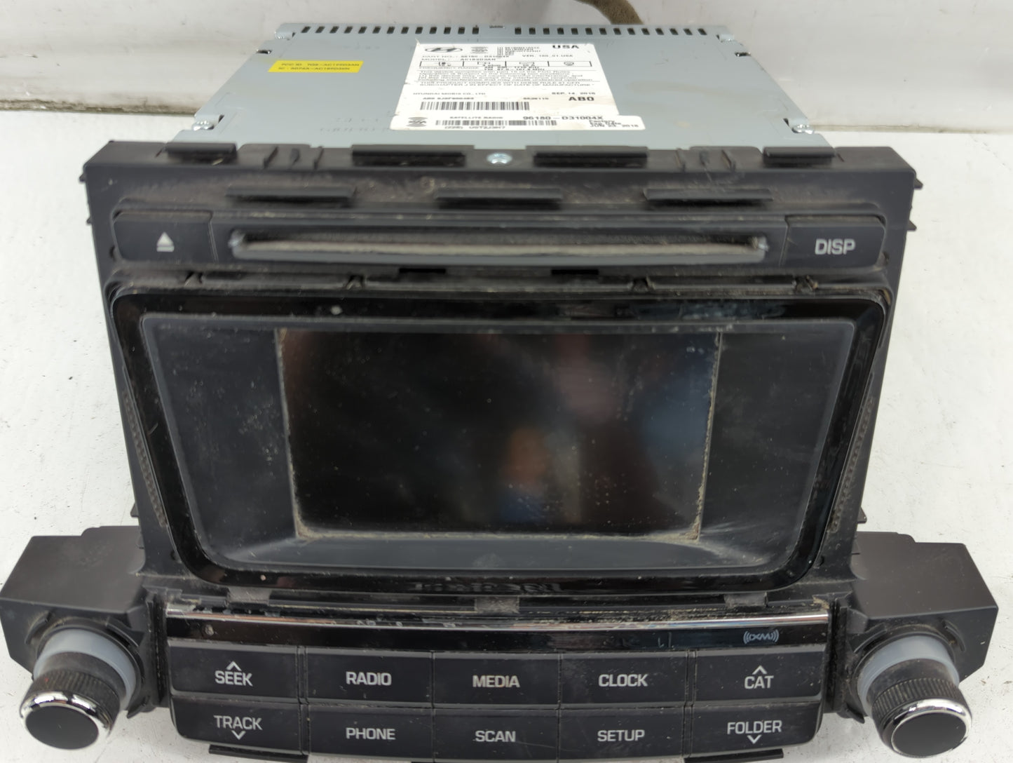 2016-2018 Hyundai Tucson Radio AM FM Cd Player Receiver Replacement P/N:96180-D31004X Fits Fits 2016 2017 2018 OEM Used Auto