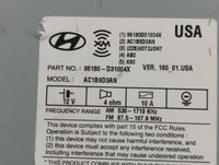 2016-2018 Hyundai Tucson Radio AM FM Cd Player Receiver Replacement P/N:96180-D31004X Fits Fits 2016 2017 2018 OEM Used Auto