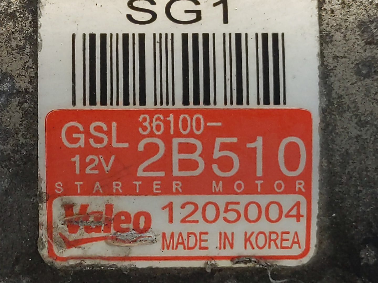 2016-2018 Hyundai Tucson Car Starter Motor Solenoid OEM P/N:36100-2B510 Fits OEM Used Auto Parts - Oemusedautoparts1.com