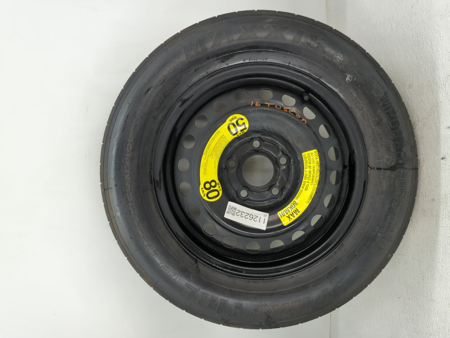 2016-2021 Hyundai Tucson Spare Donut Tire Wheel Rim Oem - Oemusedautoparts1.com