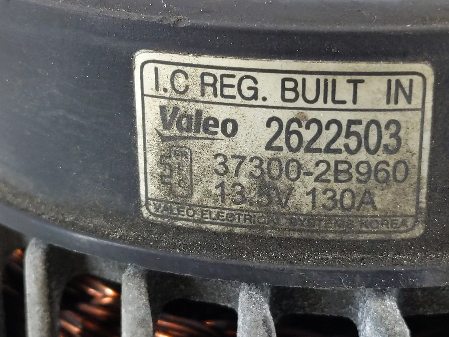 2016-2018 Hyundai Tucson Alternator Replacement Generator Charging Assembly Engine OEM P/N:37300-2B960 Fits OEM Used Auto Pa