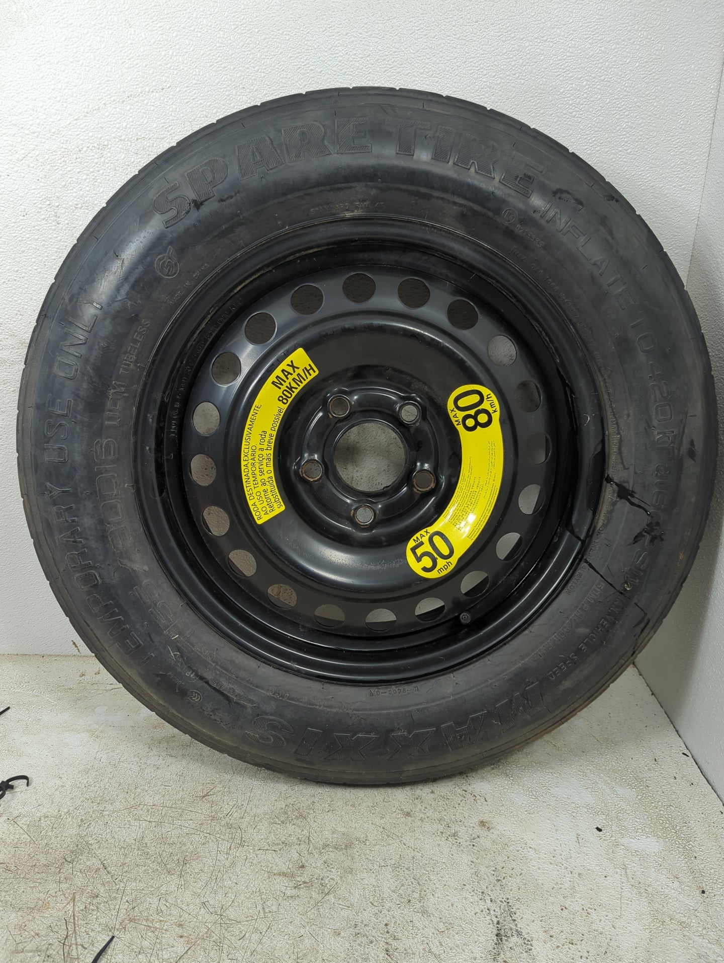 2016-2021 Hyundai Tucson Spare Donut Tire Wheel Rim Oem 1264309 - Oemusedautoparts1.com