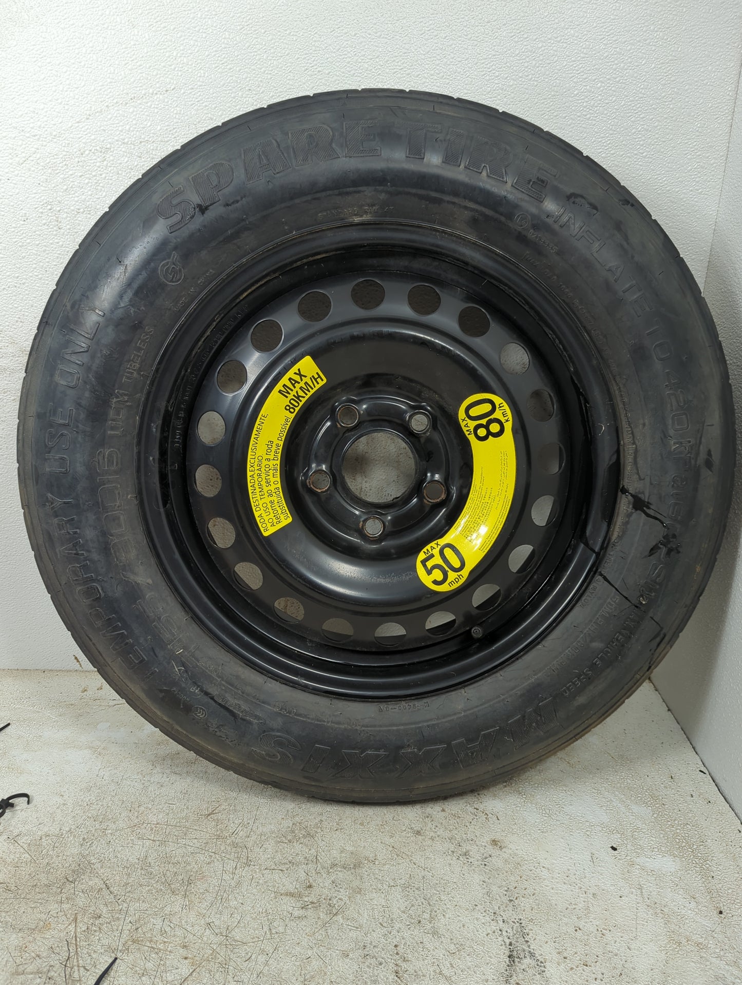2016-2021 Hyundai Tucson Spare Donut Tire Wheel Rim Oem 1264309 - Oemusedautoparts1.com