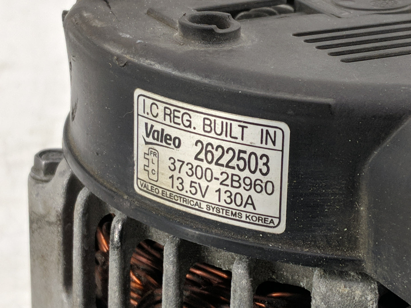 2016-2018 Hyundai Tucson Alternator Replacement Generator Charging Assembly Engine OEM P/N:2622503 37300-2B960 Fits OEM Used